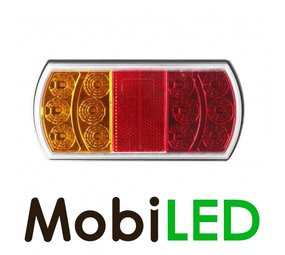 Feu arrière 15 LED 12-24V 4 fonctions E-marque Gauche Feu arrière 15 LED 12-24V 4 fonctions E-marque Gauche