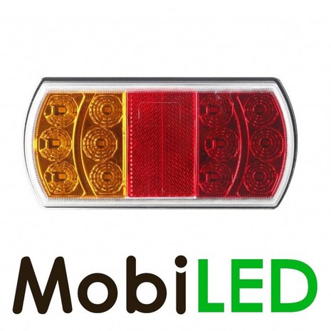 Rear light 15 LEDs 12-24 volts 4 functions E-mark Left model Rear light 15 LEDs 12-24 volts 4 functions E-mark Left model