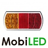 Feu arrière 15 LED 12-24V 4 fonctions E-marque Modèle Gauche