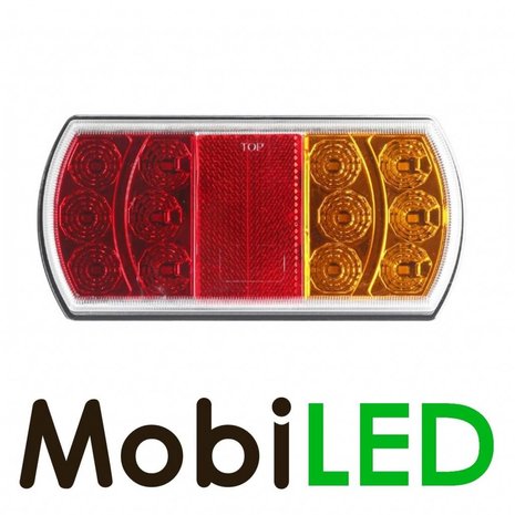 Achterlicht 15 leds 12-24 V 4 functies E-keur Rechts model