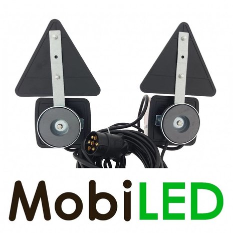 Trailer magnet rear light set 7.5 m cable 7-pin plug Trailer magnet rear light set 7.5 m cable 7-pin plug