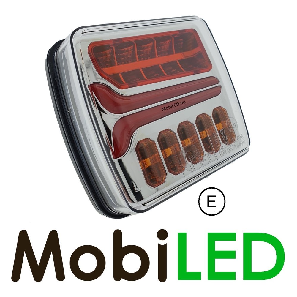 Dynamic rear light Left 3 functions E-mark