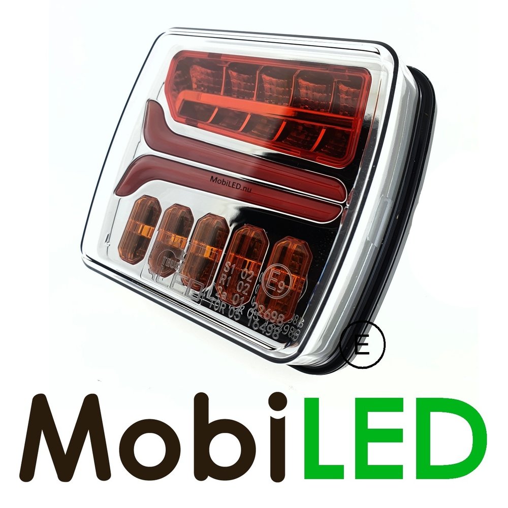 Dynamic rear light Left 3 functions E-mark