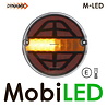 M-LED Dynamisch rond achterlicht Hamburger E-keur 9-33 volt 3 functies Rechts