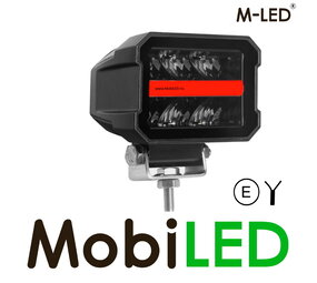M-LED M-LED Breedstraler met amber/rood positielicht M-LED M-LED Breedstraler met amber/rood positielicht