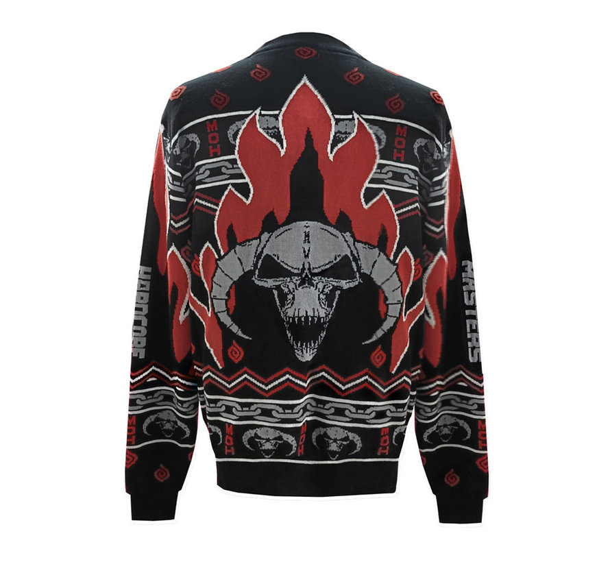 MOH Christmas sweater flames