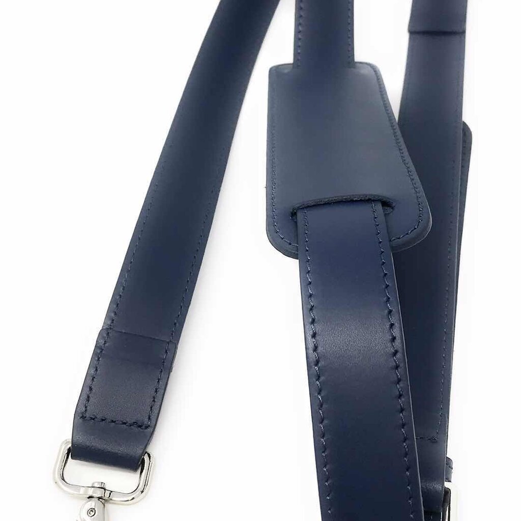 Su.B Leder Schultergurt für Damen Laptoptasche - Umhängegurt - 13,3 und 15,6 Zoll Laptoptaschen - Dunkelblau