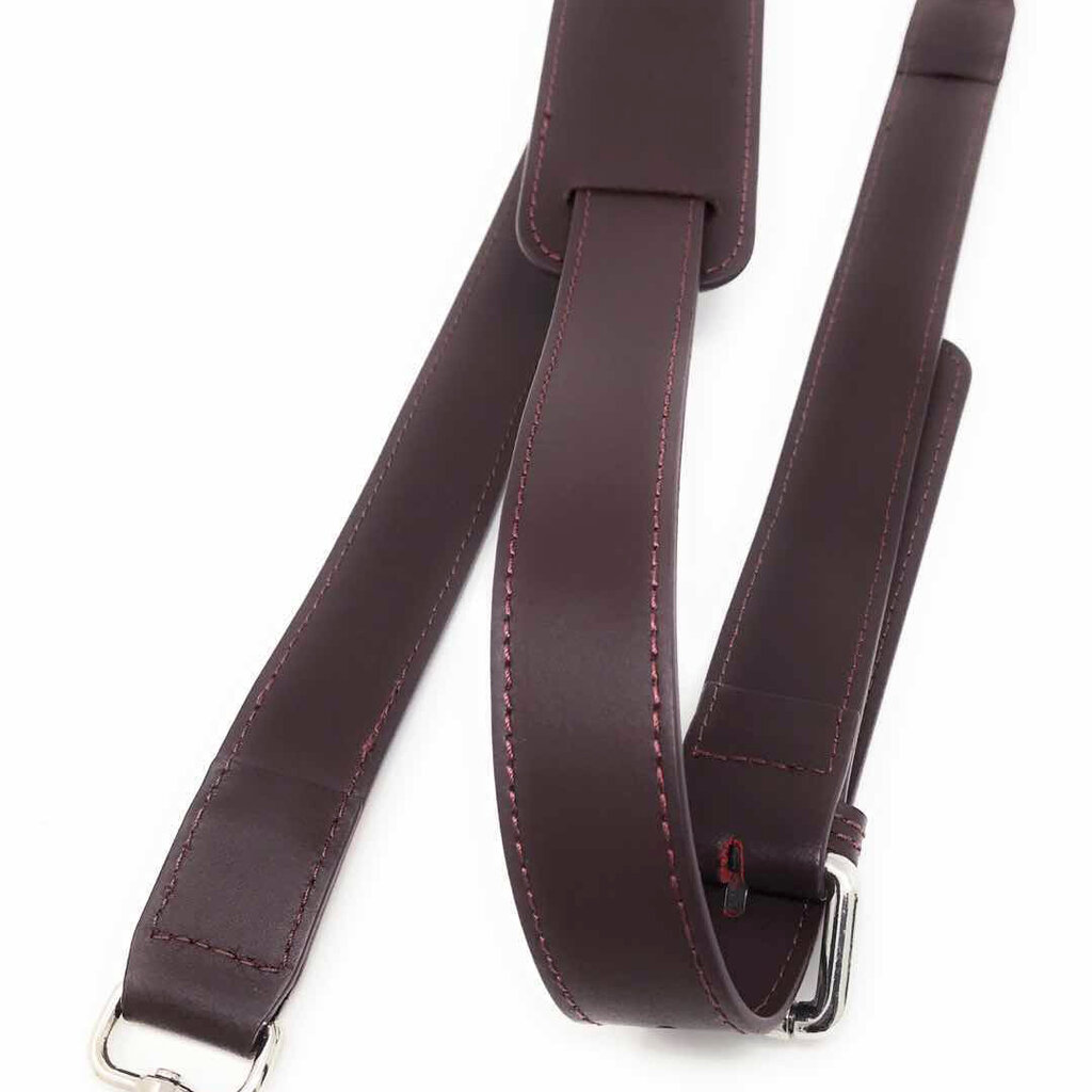 Su.B Leder Schultergurt für Damen Laptoptasche - Umhängegurt - 13,3 und 15,6 Zoll Laptoptaschen - Bordeaux Rot