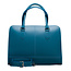 Su.B 15.6 Inch Laptop Bag without Trolley Strap for Women - Leather Briefcase, Handbag, Messenger Bag - Turquoise