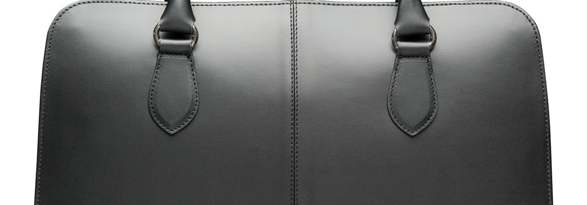 Laptoptas 15 6 inch - Handtassen Dames- Leer- Schoudertas met Laptopvak- Made in Italy- Zwart