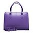 Su.B Dames 15.6 inch Italia Leren Laptoptas Aktetas - Handtas Computertas zonder Trolleyriem - Violet