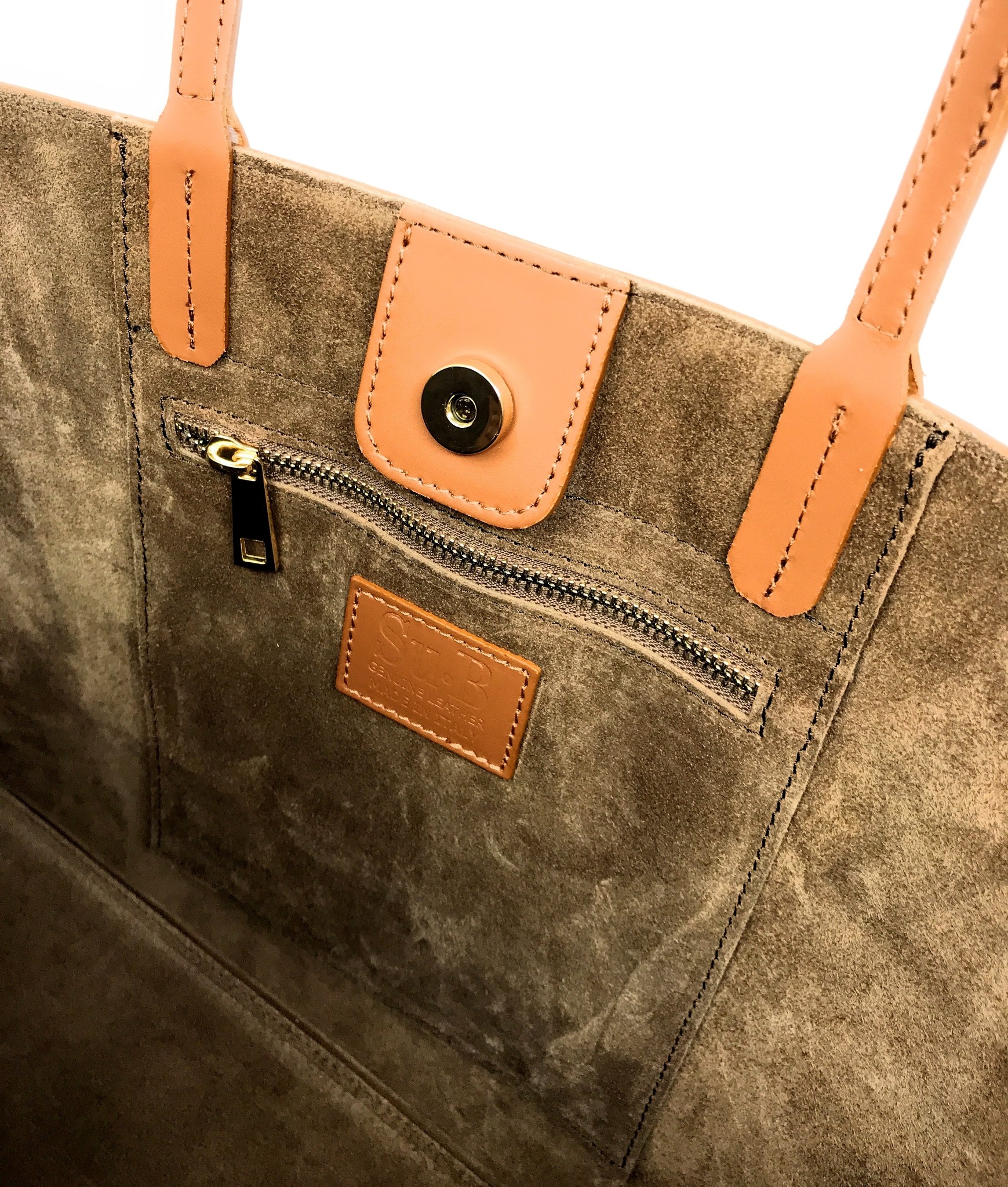 Luxurious Shopper for Women - Large Shoulder Bag Handbag - Tote Ladies Hobo Bag - Leather -Brown-10