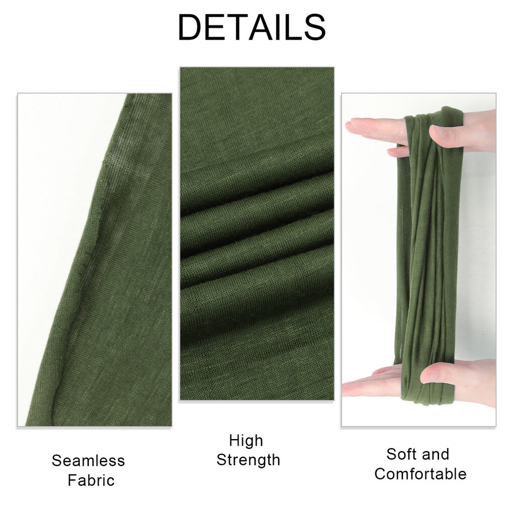 Su.B.dgn 2 Stuks Colsjaal, Bivakmuts Bandana voor Sport Fietsen Motor, Unisex - Donker Groen