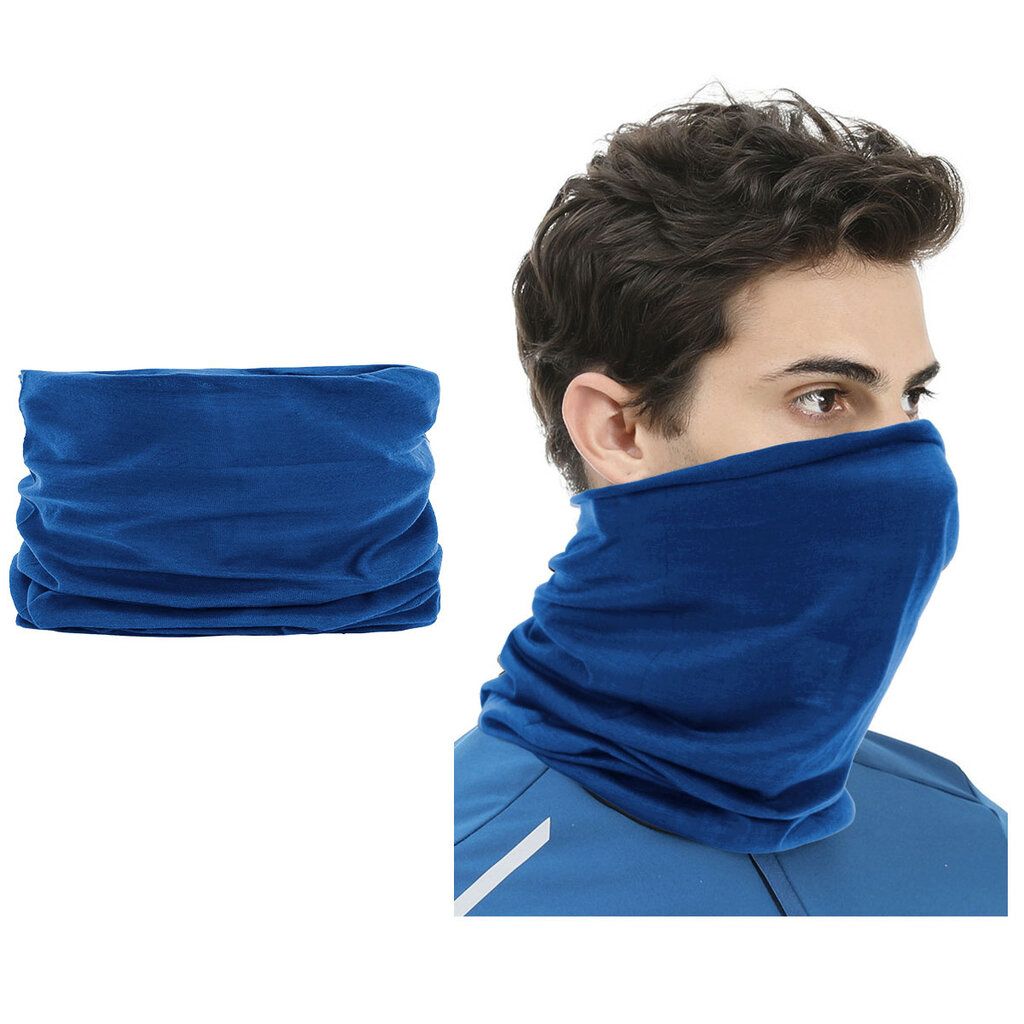 Su.B.dgn 2 Stücke Multifunktionaler Polyester Schlauchschal - Bandana Sturmhaube - Ideal für Sport Fahrrad Motorrad - Männer Frauen - Blau