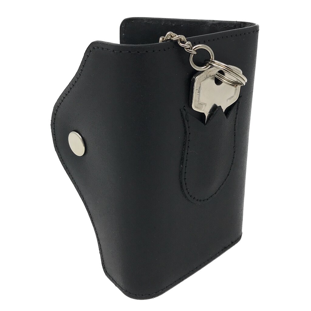 Su.B Tulip Key Holder, Compact Leather Key Case with Unique Design -  Black