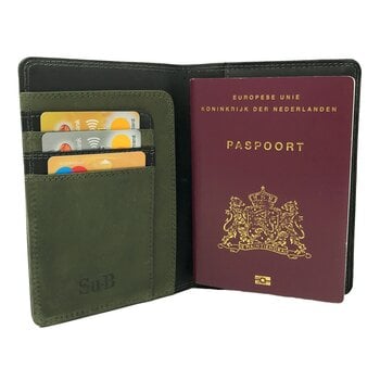 Su.B Venlo Passport Cover Black & Olive