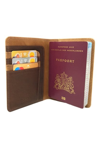 Dark Brown Passport Holder - Pablo Gift Shop