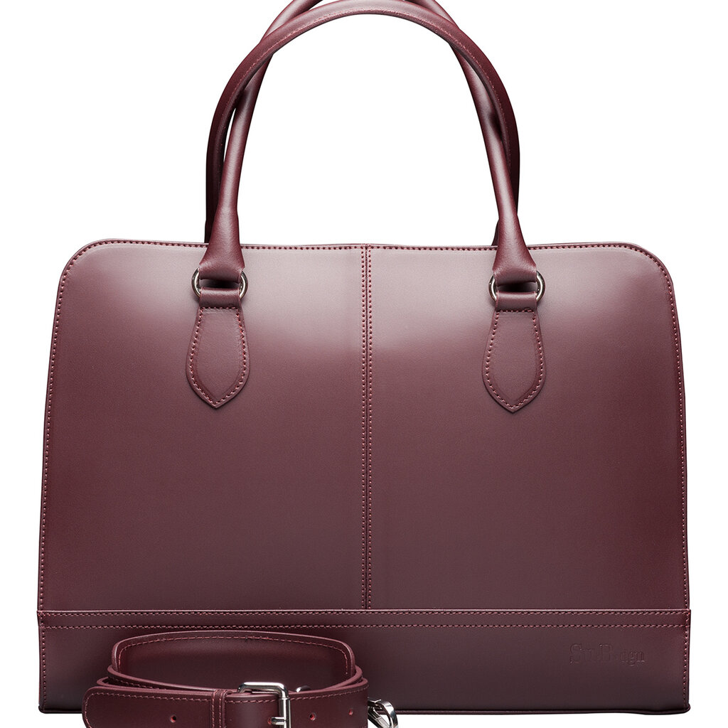 Su.B Amsterdam Travel 14 Zoll Laptoptasche für Damen Bordeaux