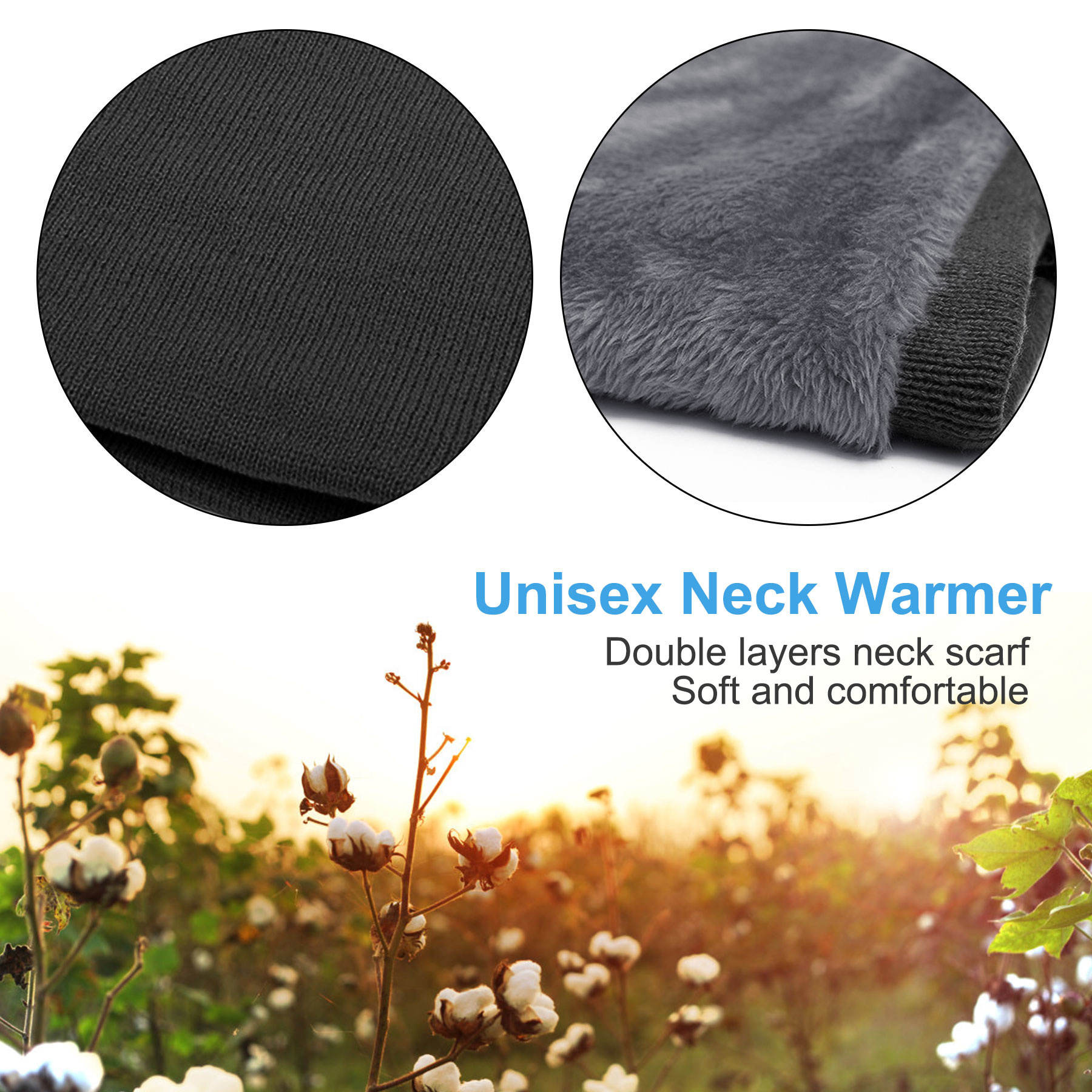 Cold Weather Neck Warmer for Men and Women, Sports Neck Gaiter, Skiing Neck Warmer, Tube Scarf – Soft Stretchy and Winter-proof - Brown-3