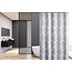 Su.B.dgn Douchegordijn 120x180  polyester badkamer douchegordijn wasbaar met 12 ringen | Grijs Patroon
