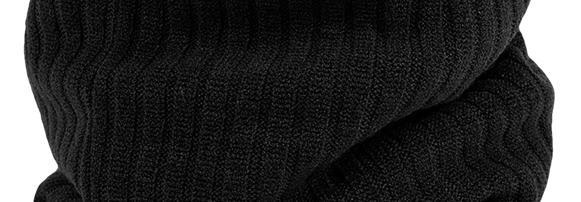 Nekwarmer Heren en Dames - Multifunctioneel Muts, Colsjaal Dubbele Lagen voor Buiten Sporten Fietsen Motor Masker- Uniseks - Zwart