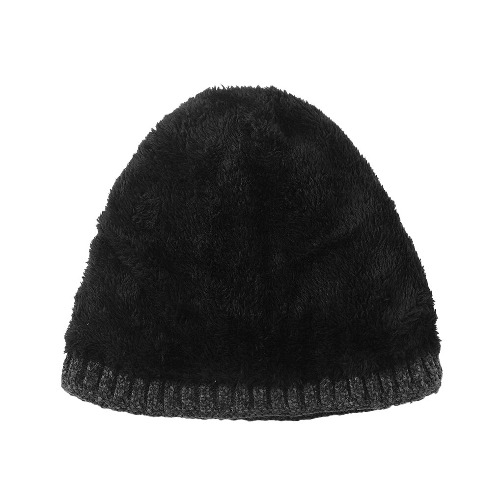 Su.B.dgn Mütze für Damen und Herren, Warme Strickmütze Damen, Beanie für den Winter - Schwarz