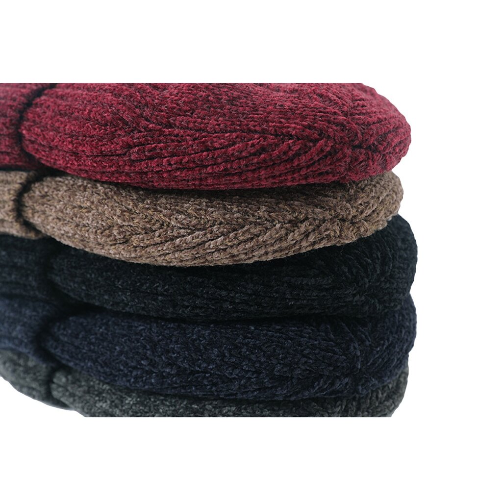 Su.B.dgn Beanie, Knit Cuffed, Winter Hat, Double Layer, Men and Women - Grey