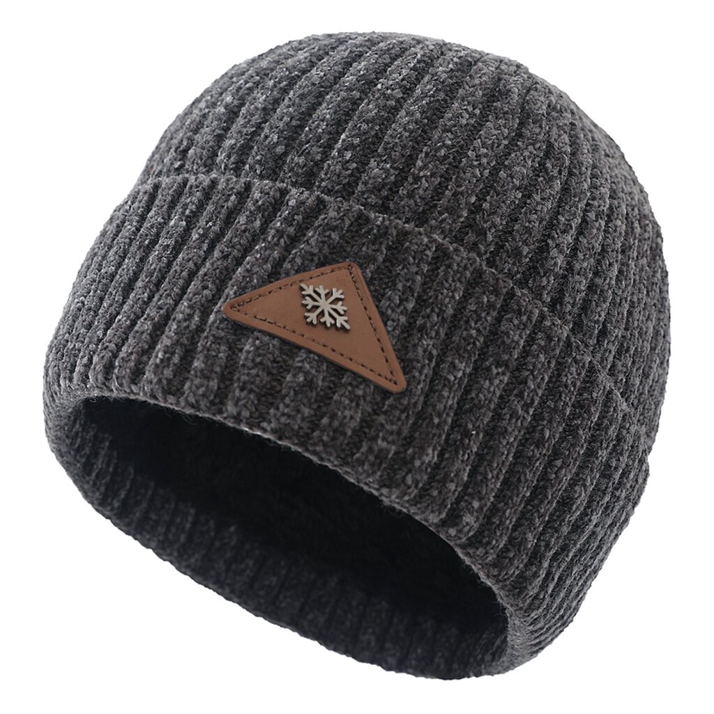 Su.B.dgn Beanie, Knit Cuffed, Winter Hat, Double Layer, Men and Women - Grey