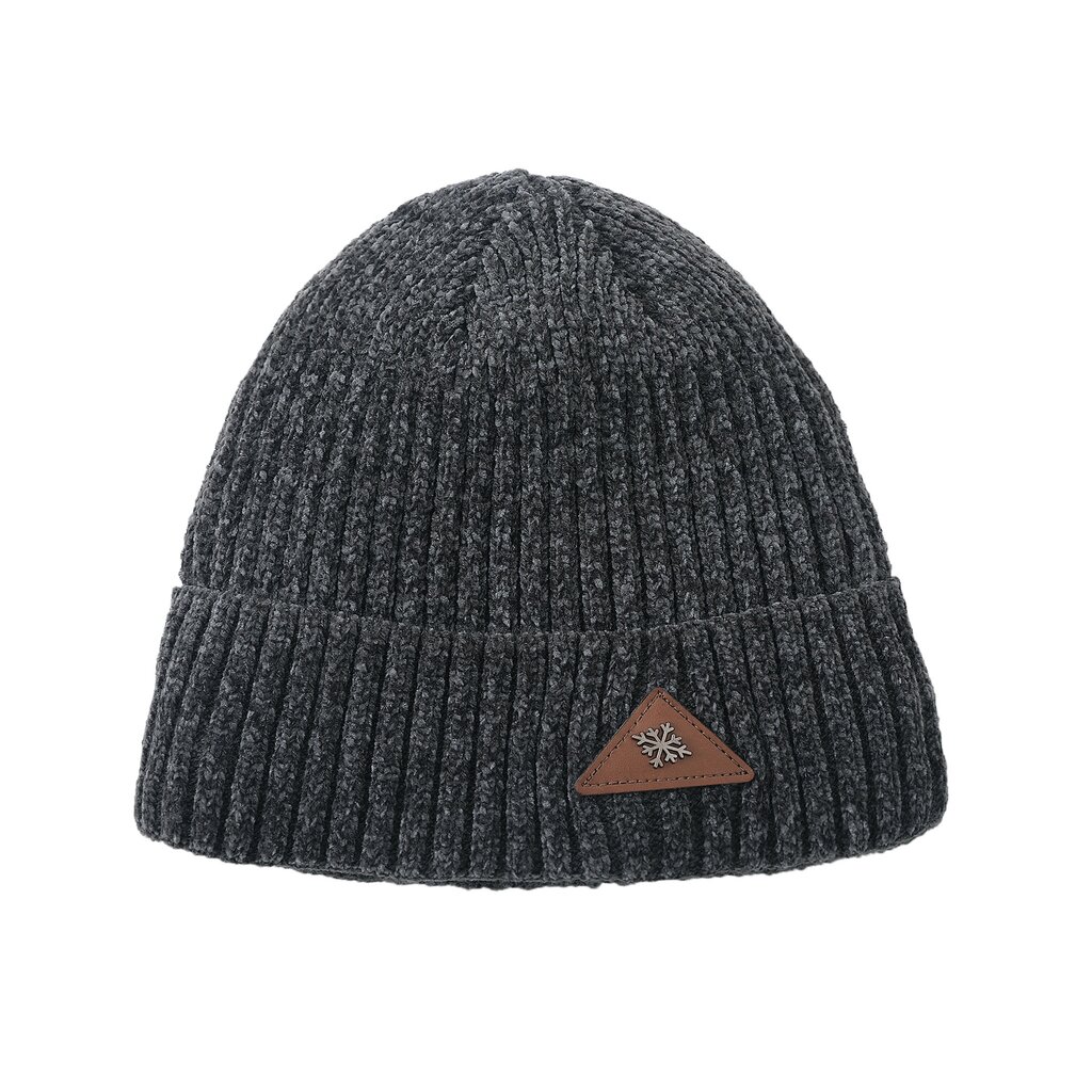 Su.B.dgn Beanie, Knit Cuffed, Winter Hat, Double Layer, Men and Women - Grey