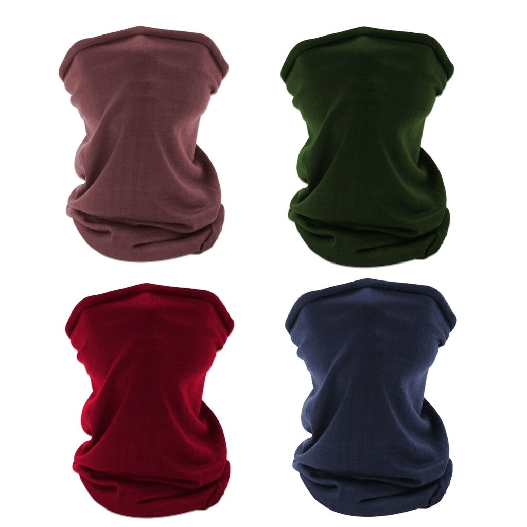 Su.B.dgn 4 Pieces Neck Scarf, Bandana, Balaclava for Sports Cycling Motorbike - Unisex -  Multi Colour