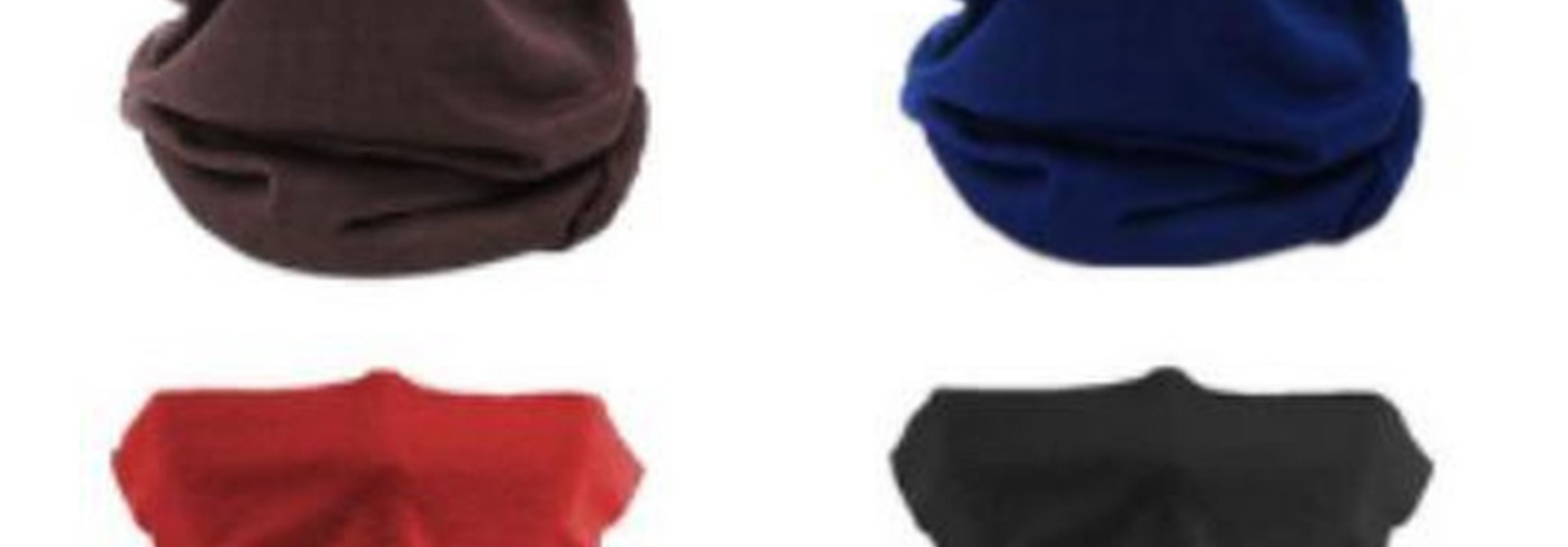 4 Pieces Multi-functional Polyester Cowl Neck Scarf  - Bandana - Balaclava - Ideal for Sports Cycling Motorbike - Unisex -  Multi Colour