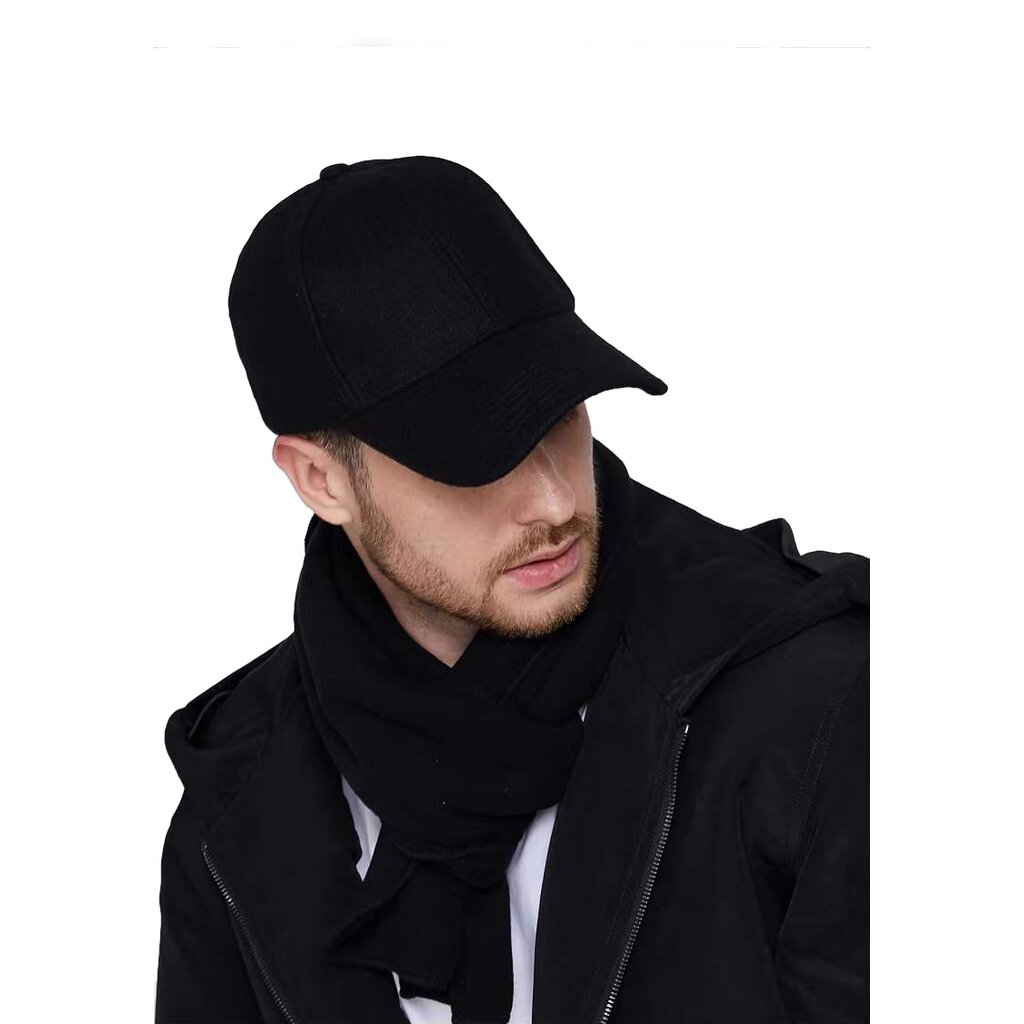 Su.B Baseball Cap Herren -  Basecap, Trucker Cap - Kopfumfang 55-60 CM - Kappe in Verstellbarer Größe - Schwarz