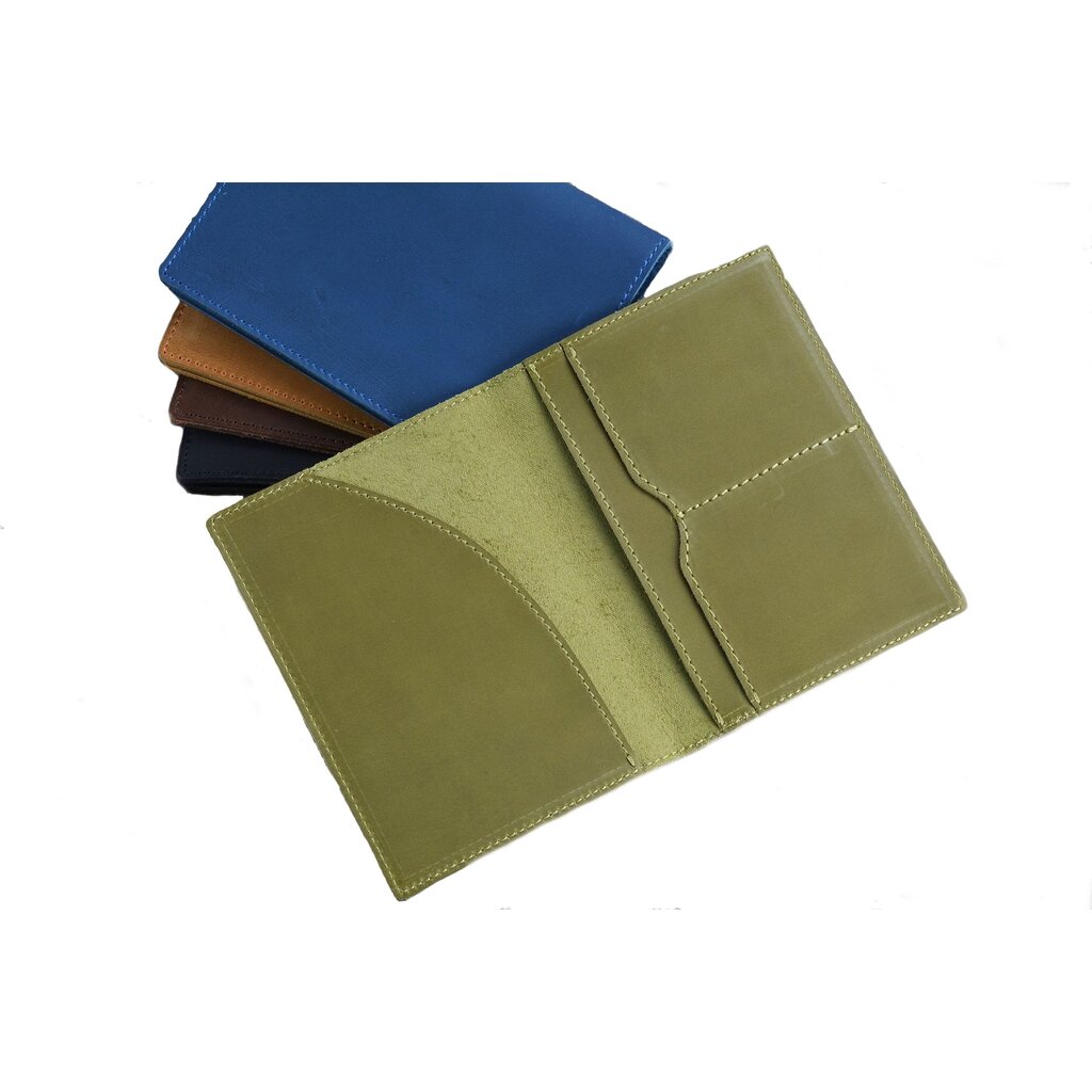 Su.B Passport Coverr for Travel, Passport Holder Men and Women, Leather -Green