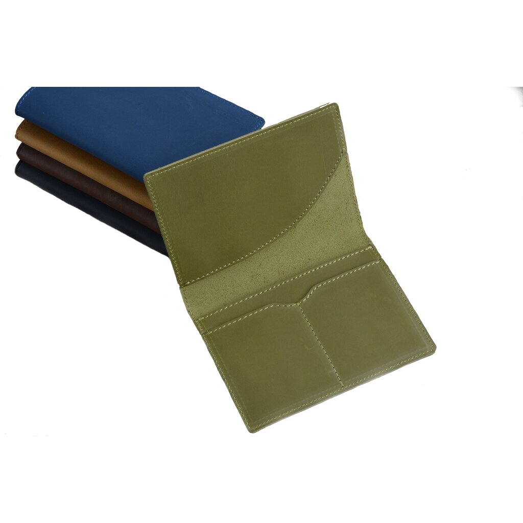 Su.B Passport Coverr for Travel, Passport Holder Men and Women, Leather -Green