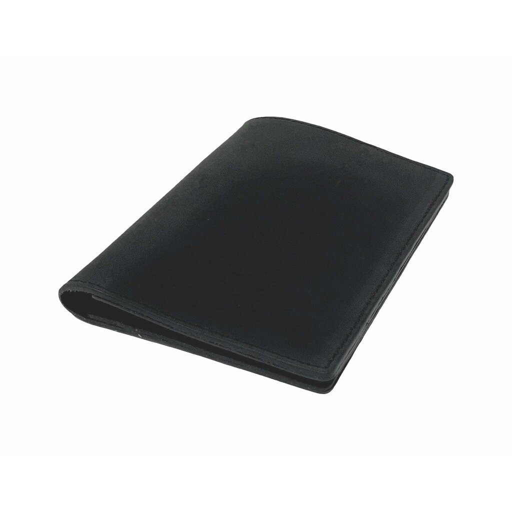 Su.B Leather Passport Holder – Holds Passport, 2 Cards, and an Extra Pocket, Slim and Stylish Travel Wallet -  Black