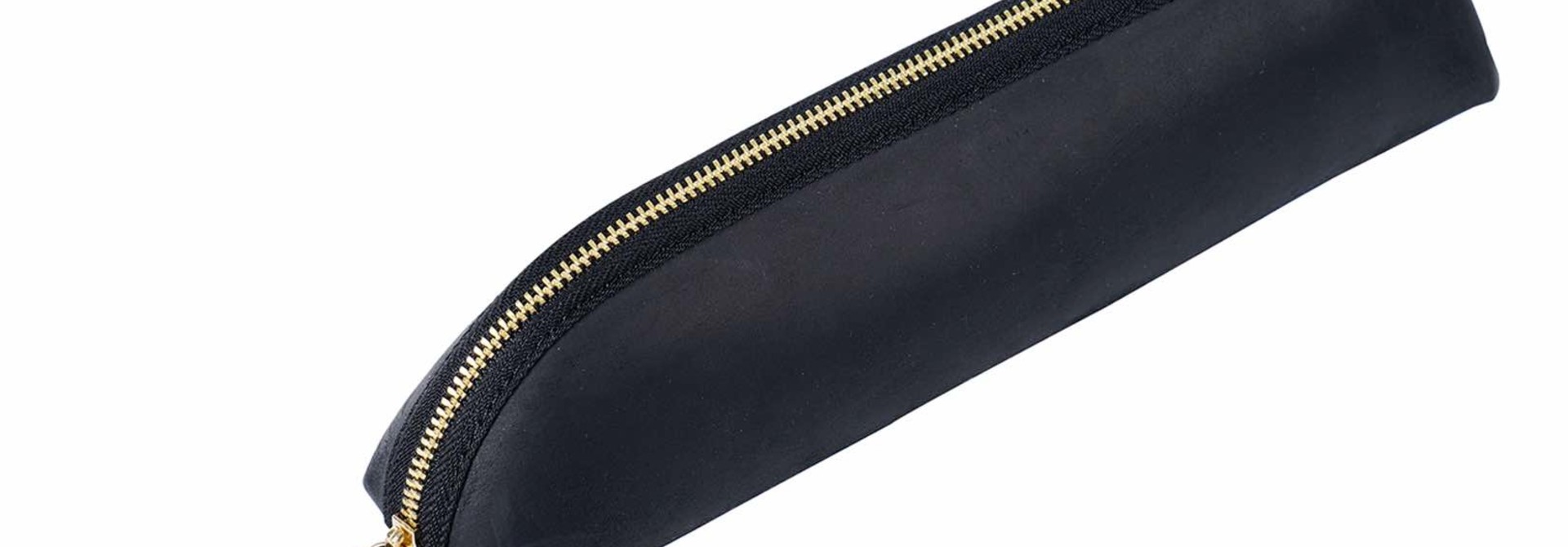 Pencil Case - Pen Holder - Leather - Fits More Than 25 Pens - Pencil Pouch With Zipper for Men Women - Black