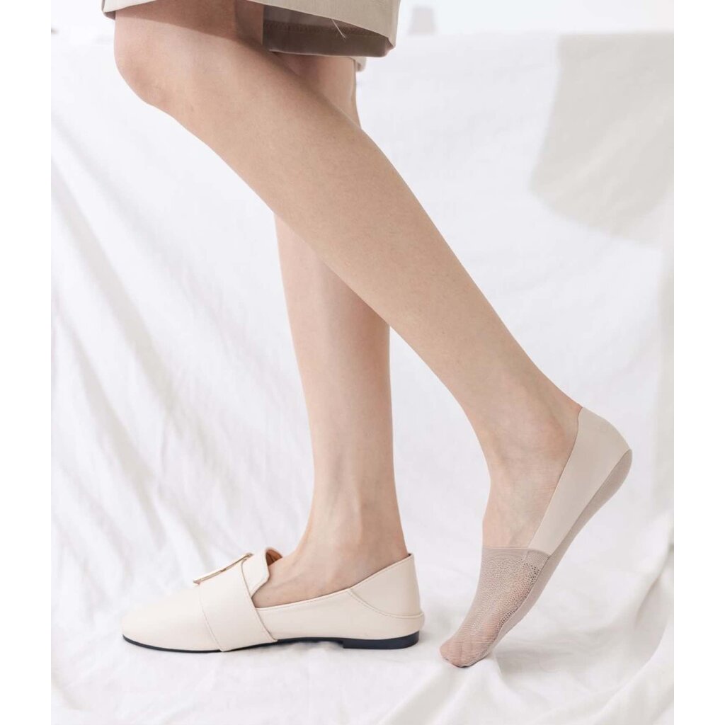 Su.B.dgn 5 Paar Unsichtbare Socken für Damen, Füßlinge  Sneakersocken, Rutschfeste Socken für flache Schuhe, Größe 36-40 – Verschiedene Farben
