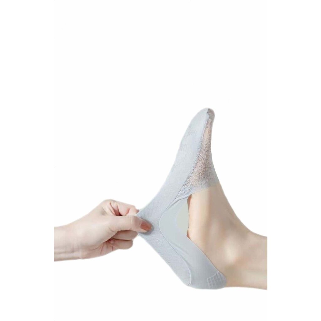 Su.B.dgn 5 Paar Unsichtbare Socken für Damen, Füßlinge  Sneakersocken, Rutschfeste Socken für flache Schuhe, Größe 36-40 – Verschiedene Farben