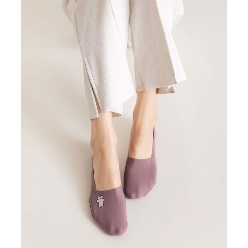 Su.B.dgn 5 Pairs No Show Socks Womens, Low Cut, One Size Fits 6-9, Non-Slip - Multi Colours