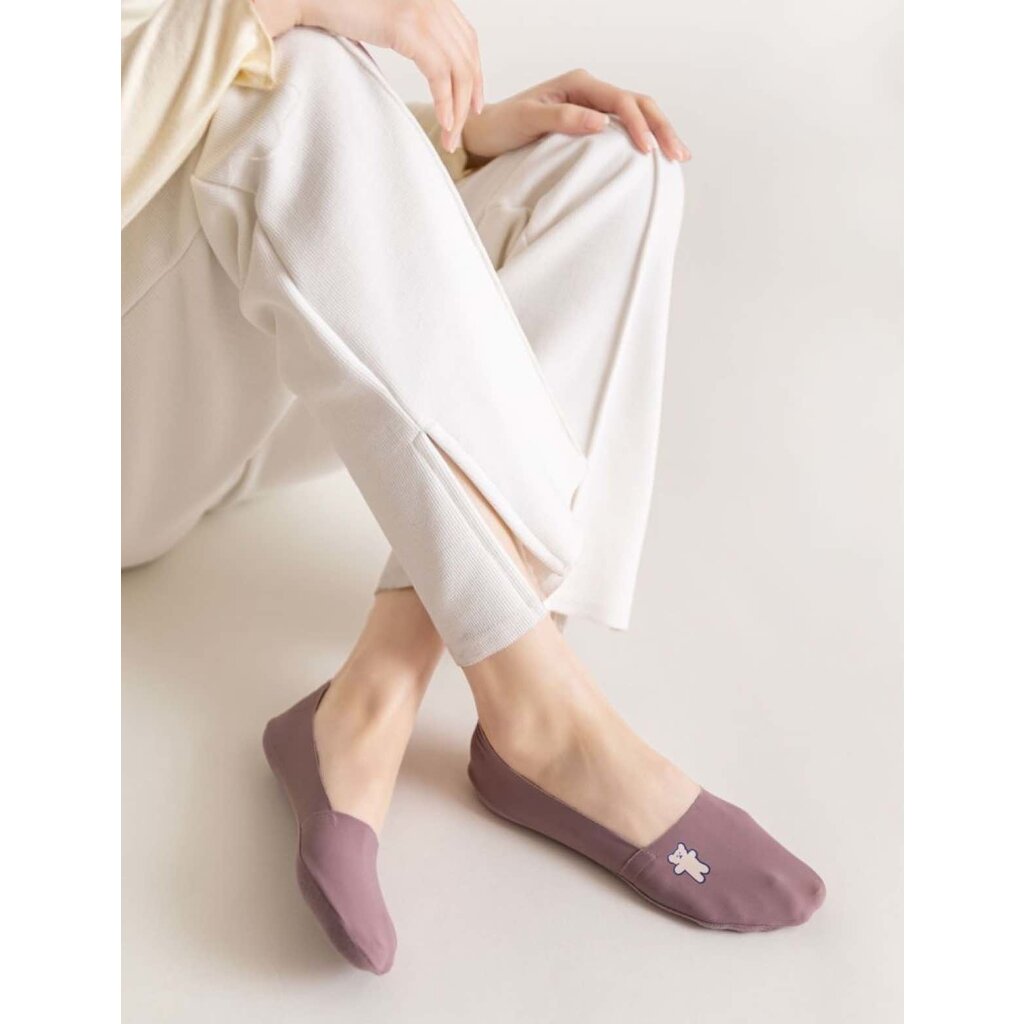 Su.B.dgn 5 Pairs No Show Socks Womens, Low Cut, One Size Fits 6-9, Non-Slip - Multi Colours