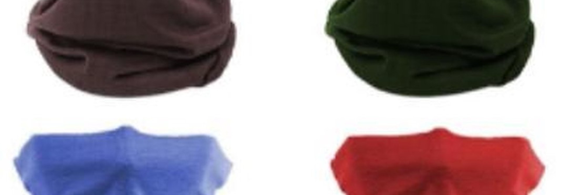 4  Pieces Multi-functional Polyester Cowl Neck Scarf  - Bandana - Balaclava - Ideal for Sports Cycling Motorbike - Unisex -  Multi Colour