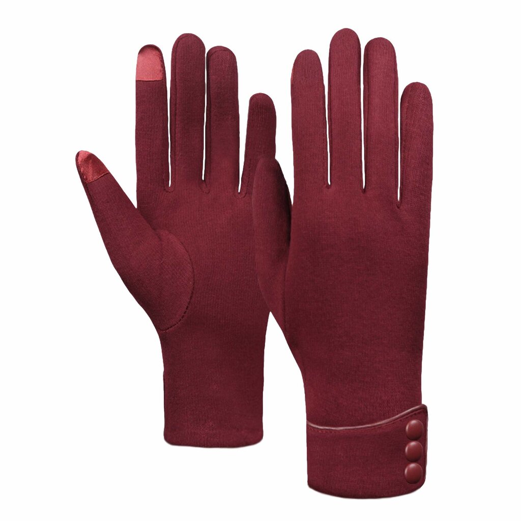 Su.B.dgn Winter Gloves Women, Touch Screen Gloves, Warm Fleece Lined Gloves, One Size  for M, S - Red