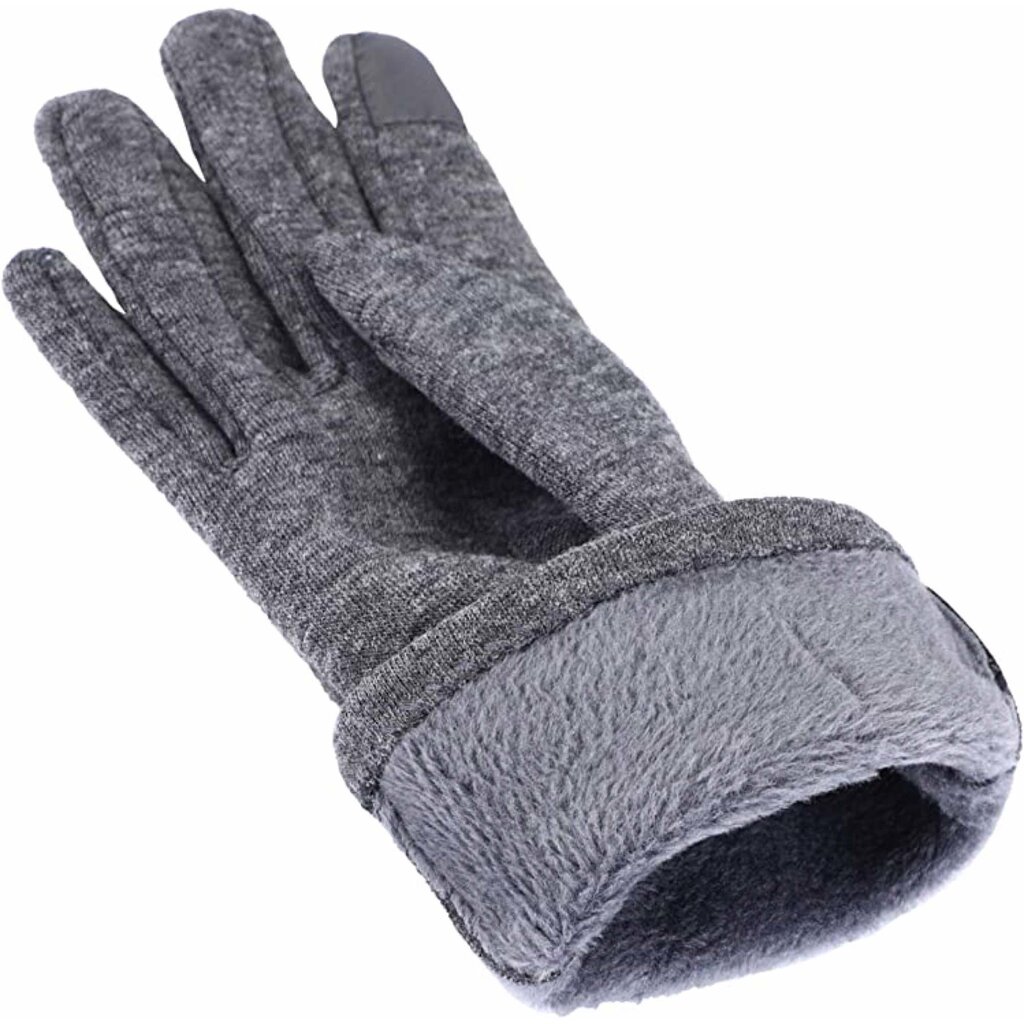 Su.B.dgn Winter Gloves Women, Touch Screen Gloves, Warm Fleece Lined Gloves, One Size for  M, S - Black