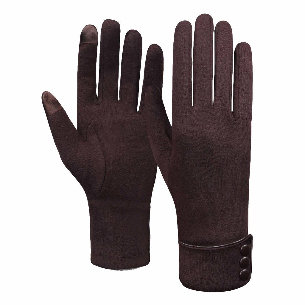 Su.B.dgn Handschoenen Dames - Geschikt voor Touchscreen - One Size voor M, S - Zacht en Warm Materiaal -Bruin
