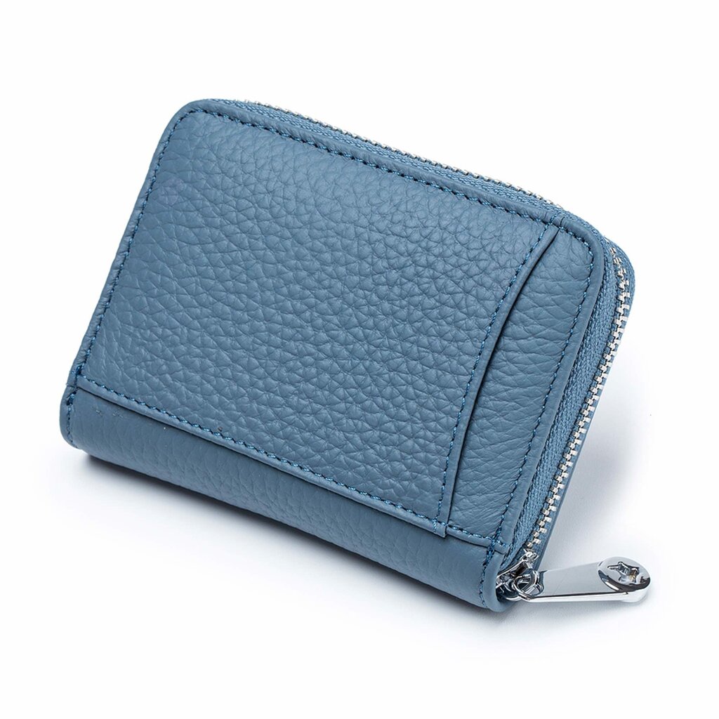 Su.B Portemonnee Dames - Leer Pasjeshouder - RFID Anti-Skim – Munthouder –Blauw