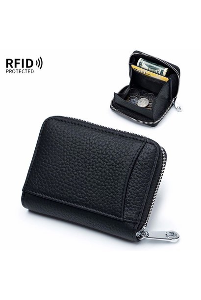  Suweibuke Genuine Leather Credit Card Holder Wallet RFID  Blocking Secure Card Case ID Case Organizer Zipper Wallet (A-Light Purple)  : Clothing, Shoes & Jewelry