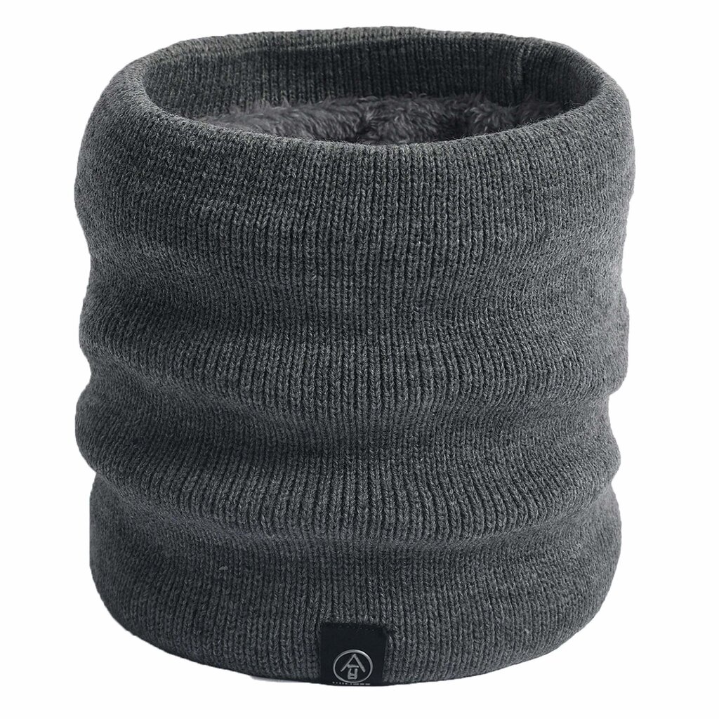 Su.B.dgn Neck Warmer, Men and Women, Sports Neck Gaiter, Skiing Tube Scarf, Double Layer- Grey