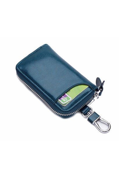 Delft Card Key Case Teal