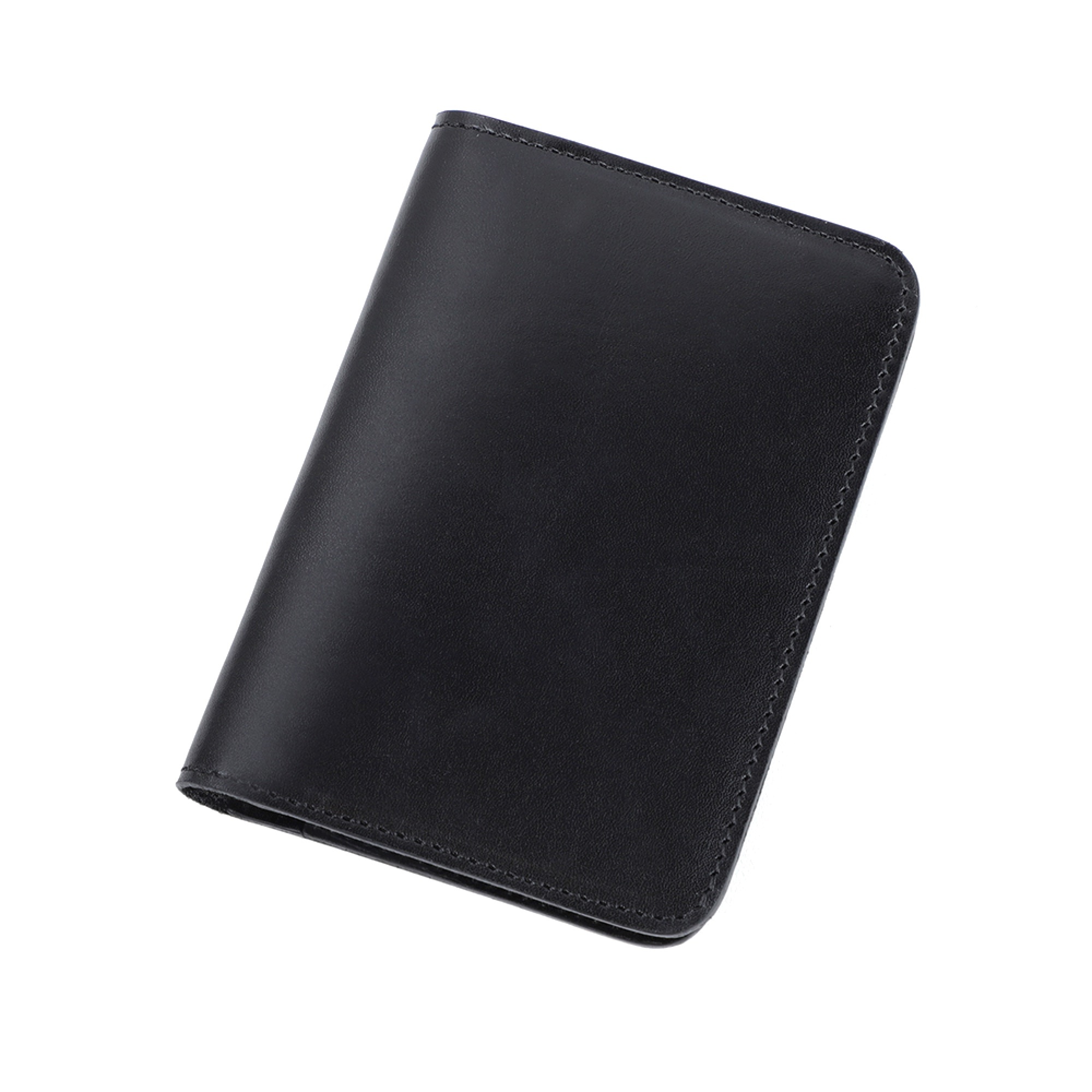 Leather card holder - Black - Men