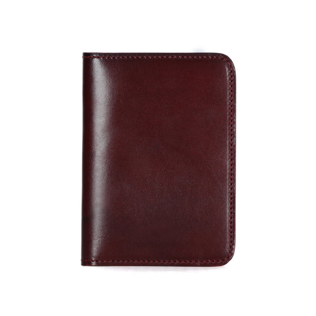 Su.B Leather Passport Holder – Compact Travel Wallet with Card Slots and Ticket Holder for Men and Women - Brown